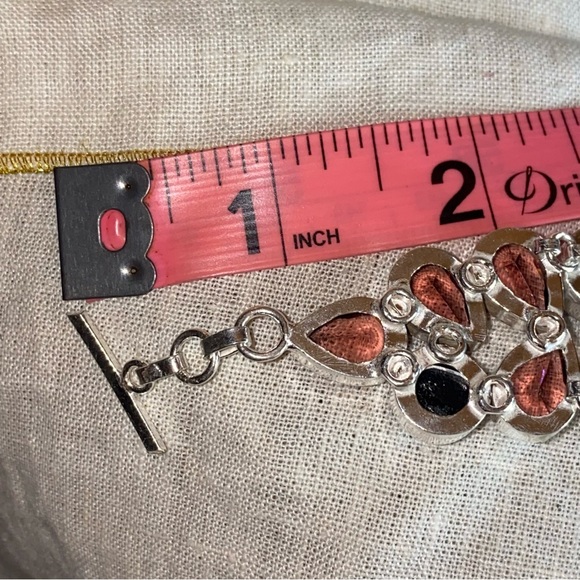 Sold ❤️ Magestic Dichroic gemstone cluster statement bracelet - Picture 12 of 14